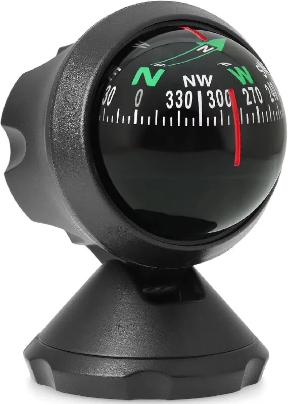 Car Compass Dashboard Mounted Automotive ABS Ball Compasses