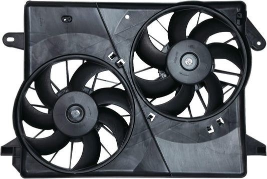 TYC 621160 Cooling Fan Assembly Compatible with 2005-2008 Chrysler 300, Black
