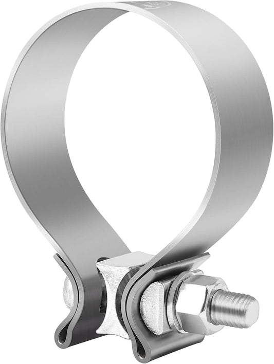 EVIL ENERGY 2.75 inch Exhaust Clamp,2 3/4" Narrow Band Muffler Clamp Stainless Steel for Heavy-duty Exhaust systems, Downpipes, Catback Exhausts, Mufflers,Tailpipes 4 Pack