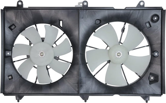 TYC 620690 Cooling Fan Assembly Compatible with 2003-2007 Honda Accord, Black