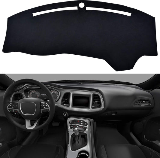 SPEEDWOW Dashboard Dash Board Cover Mat Carpet Compatible with 2015-2020 Dodge Challenge