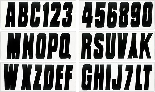 Hardline Products Series 350 Factory Matched Boat and PWC Registration Number Kit Solid