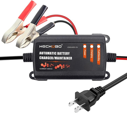 12V Battery Charger Trickle Charger for Lawn Equipment