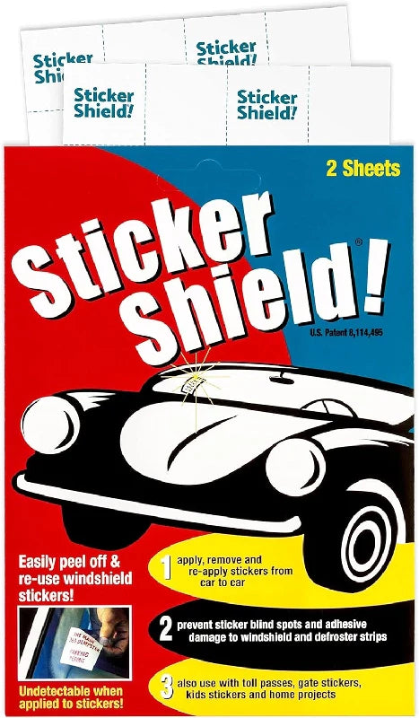 STICKER SHIELD Windshield Sticker Applicator for Easy Application