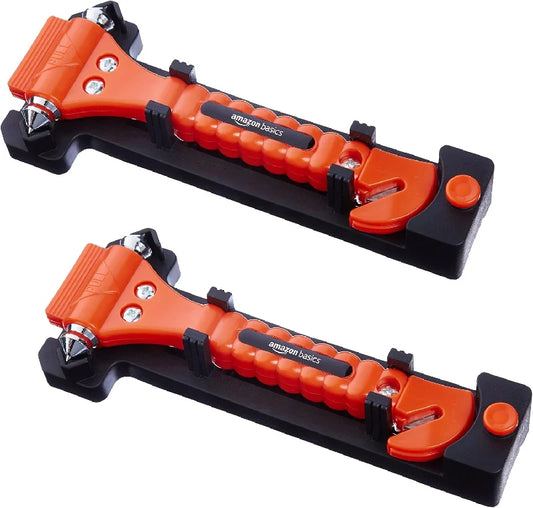Amazon Basics Emergency Seat Belt Cutter and Window Hammer Tool