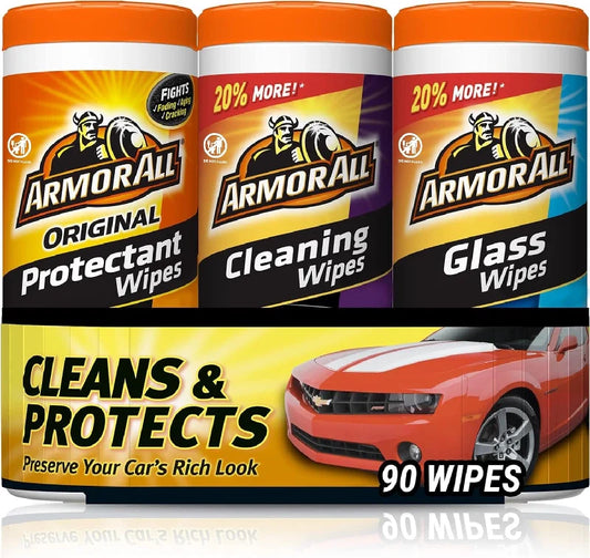 Armor All Protectant Glass and Cleaning Wipes