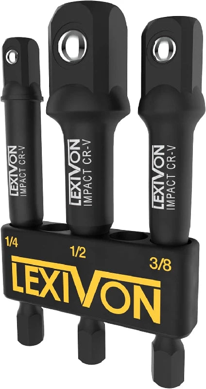 LEXIVON Impact Grade Socket Adapter Set