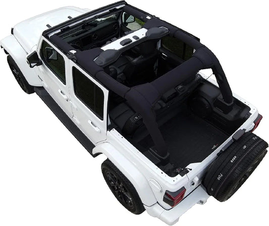 Koverz Neoprene Roll Bar Cover Padding Compatible with Jeep Wrangler JL Unlimited 4-Door JLU 2018-2023- Black
