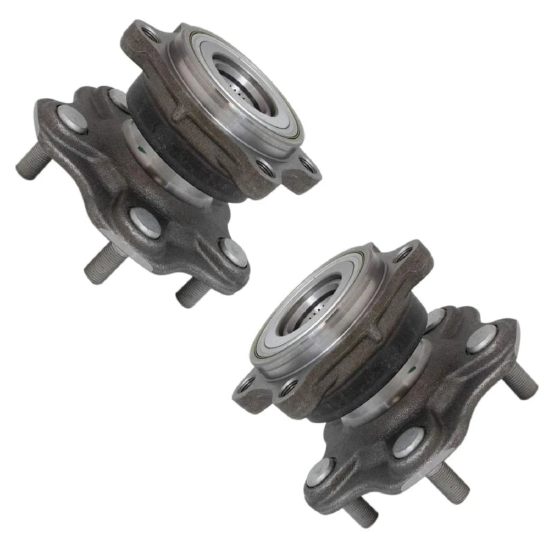 TRQ Rear Wheel Hub Bearings Assembly Set Compatible with 2003-2007 INFINITI G35 2003-2009 Nissan 350Z