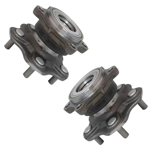 TRQ Rear Wheel Hub Bearings Assembly Set Compatible with 2003-2007 INFINITI G35 2003-2009 Nissan 350Z