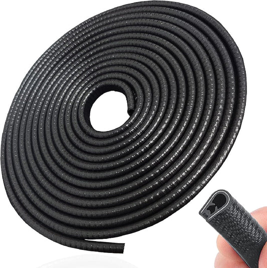 SYOAUTO 13Ft(4M) Door Edge Guard Black Car Door Protector Edge Guards