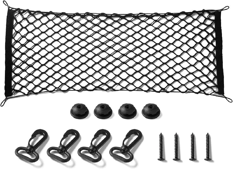 Amiss Cargo Net Stretchable Trunk Storage Net with Hooks
