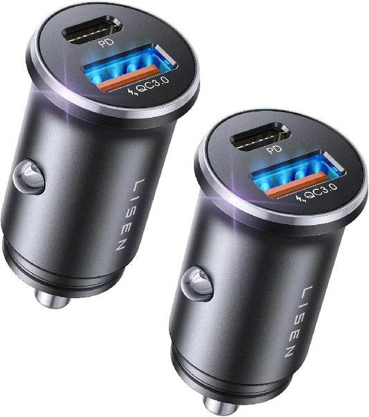 LISEN 54W Car Phone Charger USB C