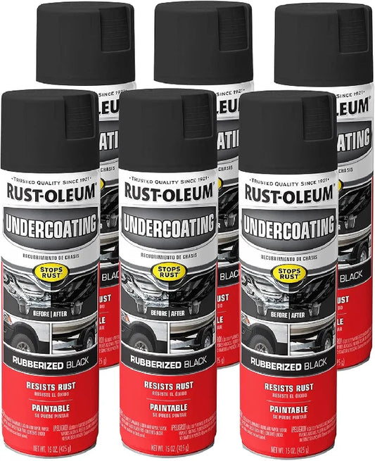 Rust-Oleum 248657-6PK Stops Rust Undercoating Spray