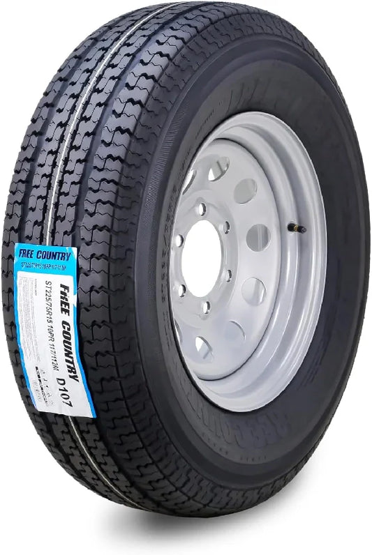 Free Country Trailer Tire Wheel Assembly ST225/75R15