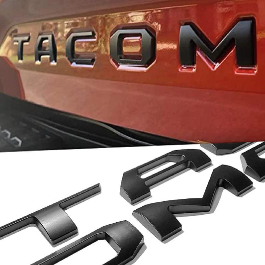 Pukonger Tailgate Insert Letters Compatible with 2016-2023 3D Emblems with Strong 3-m Adhesive Matte Black