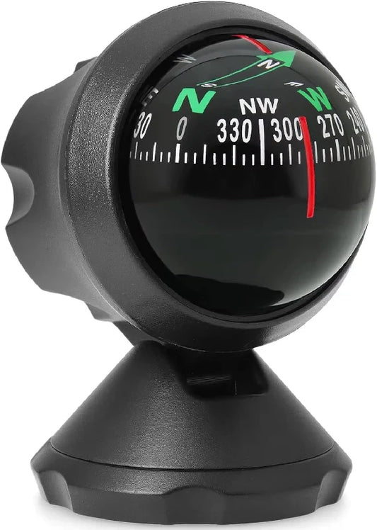 Car Compass Dashboard Mounted Automotive ABS Ball Compasses
